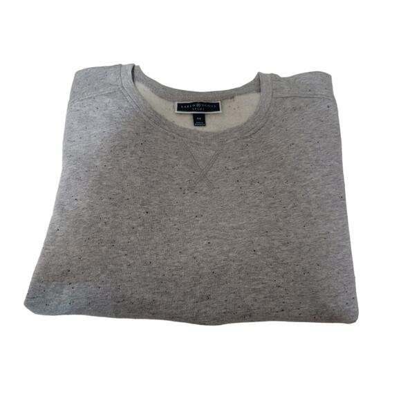 Karen Scott Sport Grey Black Cozy Fleece Crewneck Sweatshirt 0X - Picture 6 of 9